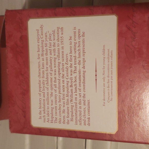 Hallmark Keepsake Hopalong Cassidy Lunch Box Set - Picture 6 of 6